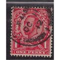 GB 1912 KGV 1d Scarlet used stamp wmk 49. (F933 )