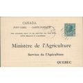 Canada #P34L Postal Card Admiral USED 1929, Quebec