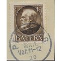 GER (BAVARIA) 1914 1m KING LUDWIG III' (PERFED)...