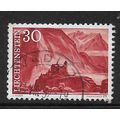LIECHTENSTEIN 1955 LANDSCAPES 30R RED GUTENBERG...