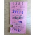 BR East Grinstead - London (SR) Half Rtn Ticket...