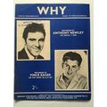 ANTHONY NEWLEY - WHY (UK SHEET MUSIC, 1959)