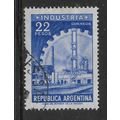ARGENTINE REP 1954 22p BLUE INDUSTRIAL PLANT SG...