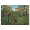 Henri Rousseau Monkeys In The Jungle Painting P...