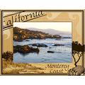 California Monterey Coast Laser Engraved Wood P...
