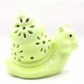 Green Ceramic Snail Figurine Ornament Smiling 1...