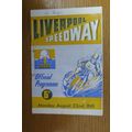 1949 LIVERPOOL V OXFORD SPEEDWAY PROGRAMME