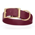 Dog Pet Collar with Brass Hardware Size L W 1.5...