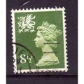 GREAT BRITAIN WALES 1976 SG W 26 8 1/2p GREEN F...