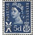 SCOTLAND, Queen Elizabeth Machin, dark blue 1968, 5d, #3