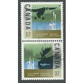 CAN 1988 SE~TE PAIR 37c 'WILDLIFE AND HABITAT '...