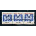 Used O136 22c Eagle Very Fine Strip of 3 C0885