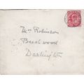GB 1908 Dublin Rathmines-Darlington Cover writt...
