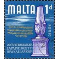 MALTA, History, Punic era, blue 1965, 1d, #4