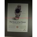 1997 Rolex Lady Oyster Perpetual Watch Ad - The Heart!