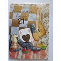 Teddy Bear Games Dominoes Chest 21st Birthday S...