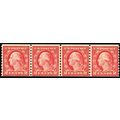 492, Mint NH 2¢ Coil Line Strip of Four CV $153...