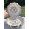 VTG Set of 4 American Limoges Lyric 22K Gold Tr...