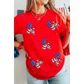 Red Sequin Stars and Stripes Balloon Puppy Grap...