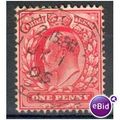 GB stamps 1902-10 KEV11 - 1d SG219 London 1