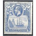 Ascension 1924 SG14 3d Blue Mounted Mint ..