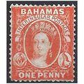 Bahamas 1863 SG25 1d Vermillion Mint No Gum ..