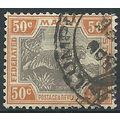 Federated Malay States 1924 SG74 50c Black & Or...