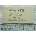 Vintage card: Ward XXIV Mrs Park, Bed I, Estima...