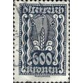 AUSTRIA, Ear of corn, blue 1922, 600kr