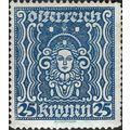 AUSTRIA, Woman's head, blue 1922, 25kr