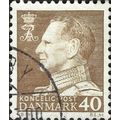 DENMARK, King Frederick IX, brown 1965, 40ore, #4