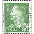 DENMARK, King Frederick IX, green 1967, 80ore, #4
