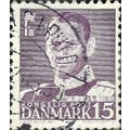 DENMARK, King Frederick IX, dark violet 1950, 15ore, #4