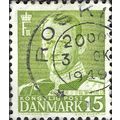 DENMARK, King Frederick IX, green 1949, 15ore, #4