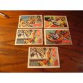 1966 Topps, BATMAN , Red Bat, 5-Cards,