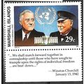 1992 Churchill 29c - MNH (**) - with tab