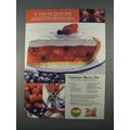 1996 Jell-O Gelatin Ad - A 4th of July Pie