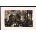 RP POSTCARD THE CHOIR LOOKING EAST EXETER CATHE...