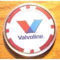 Valvoline Poker Chip Golf Ball Marker - Red
