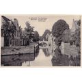 Bruges Green Quay Real Photo Belgium Old Postcard