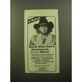 1981 David Allan Coe Uncensored Album Advertise...