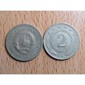 Yugoslavia 1972 2 Dinara Coin