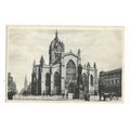 St Giles Cathedral, Edinburgh, Postcard.
