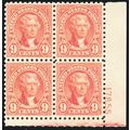 590, Mint VF/XF XLH 9¢ Plate Block SCV $150 - S...