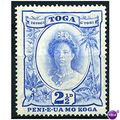 Tonga 1942 SG77 2 1/2d Bright Ultramarine Mount...