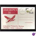 1986 GIBRALTAR AMERIPEX 86 EUROPA
