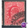 GB stamps 1902-10 KEV11 - 1d SG219 Salisbury 1