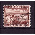 MALTA 1901 SG31 1/4d BROWN FINE USED #2