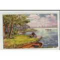 7611 Norfolk WROXHAM BROAD Tuck Oilette Postcard