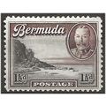 Bermuda 1936 SG100 1 1/2d Black & Chocolate Mou...